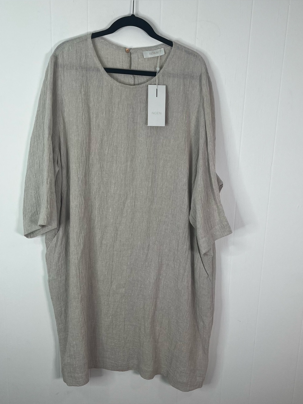 NWT NOEN Nordic 90% Linen Blend Tunic Dress US 20 EU 50 Lagenlook